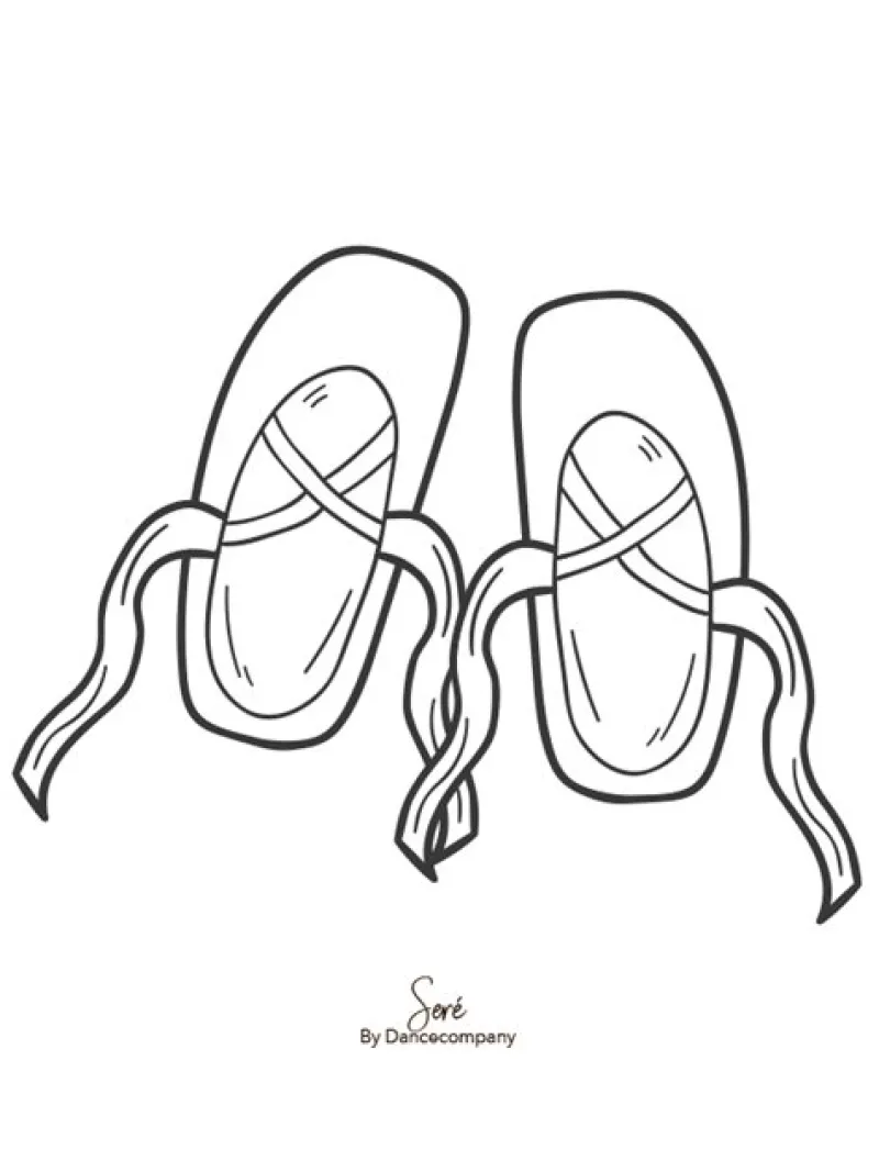 Børn Dansebutikken Andet Til Ballet|Balletting Børn-A5 balletkort til at farvelægge - 9 stk i en pakke