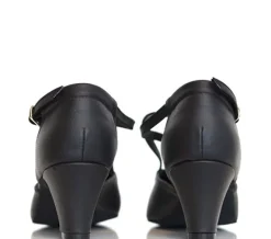 Dame Dansebutikken Tangosko Damer|Træningssko Damer-Anniel dansesko m.kryds rem 5 cm hæl - 2062