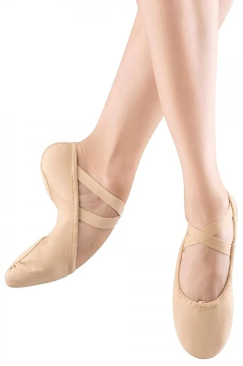 Dansebutikken Balletsko Bløde-Bloch kanvas spring balletsko rosa splitsål