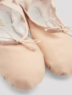 Dansebutikken Balletsko Bløde-Bloch kanvas spring balletsko rosa splitsål