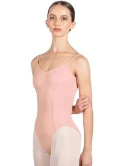 Dame Dansebutikken Dragter Damer|Balletdragter Damer-Bloch rosa klassisk dragt m. tynde stropper og rynk