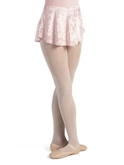 Børn Dansebutikken Ballet Underdele Børn-Bloch rosa velour skørt til piger