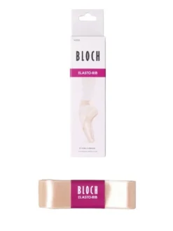 Dansebutikken Balletsko Tilbehør-Bloch satin bånd m. indsyet elastik
