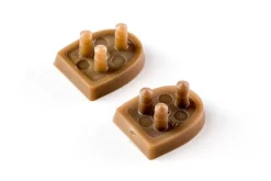 Dansebutikken Dansesko Tilbehør-Brune hæl tips til Anna Kern Dansesko med 5 cm hæl