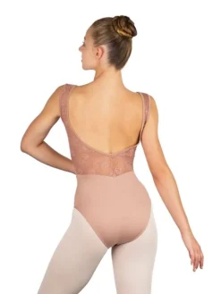 Dame Dansebutikken Balletdragter Damer-Cafe au lait balletdragt m.bredde stropper Ballet Rosa
