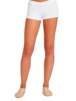 Børn Dansebutikken Underdele Til Disco|Underdele Piger-Capezio hvide hotpants til børn
