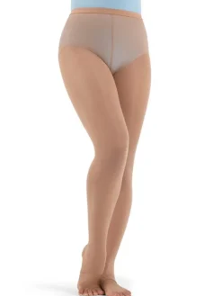 Dame Dansebutikken Strømpebukser Til Skøjteløb|Strømpebukser Til Gymnastik-Capezio Light sun tan tights m. andefod
