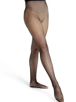 Dansebutikken Strømpebukser Til Dans-Capezio sorte netstrømpebukser til dans
