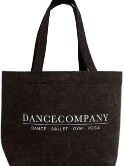 Dansebutikken Tasker Til Yoga|Dansetasker-Dancecompany koksgrå filt net med tryk