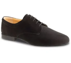 Dansebutikken Tangosko Herrer|Salsasko Herrer-Dansesko sort lækker ruskind Werner Kern