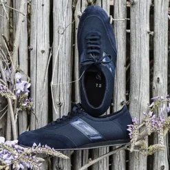 Dansebutikken Tangosko Herrer|Salsasko Herrer-Diamant mørkeblå dansesneaker vario spin sål til herrer