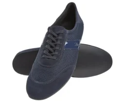 Dansebutikken Tangosko Herrer|Salsasko Herrer-Diamant mørkeblå dansesneaker vario spin sål til herrer