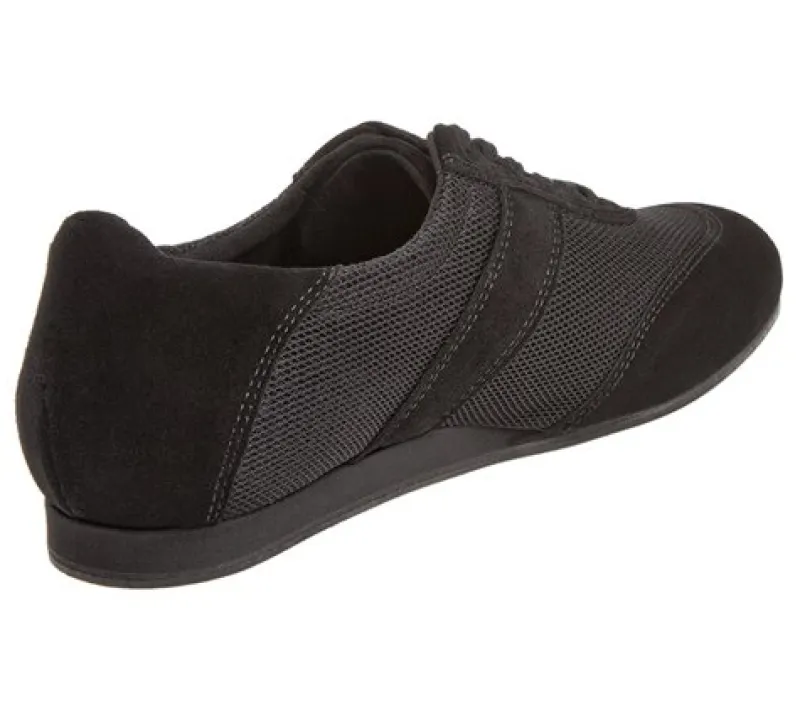 Dansebutikken Tangosko Herrer|Salsasko Herrer-Diamant sorte dansesneaker vario spin sål til herrer