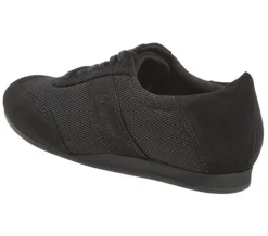 Dansebutikken Tangosko Herrer|Salsasko Herrer-Diamant sorte dansesneaker vario spin sål til herrer