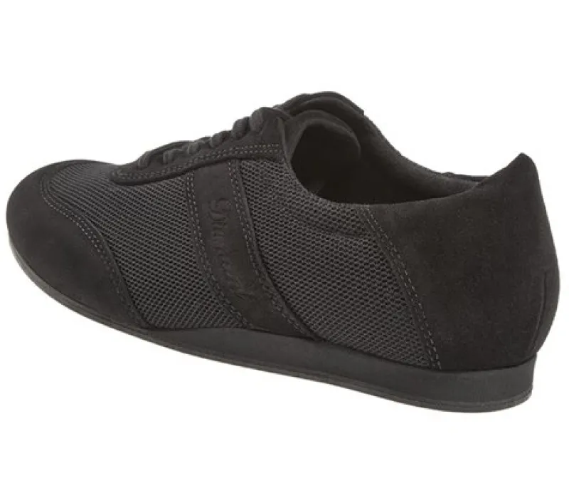 Dansebutikken Tangosko Herrer|Salsasko Herrer-Diamant sorte dansesneaker vario spin sål til herrer