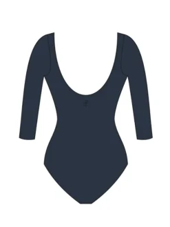 Dame Dansebutikken Balletdragter Damer-Dragt med 3/4 ærmer i navy fra Wear Moi