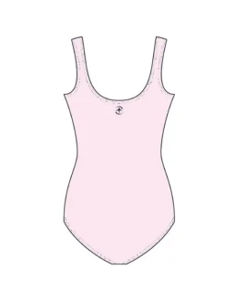 Dame Dansebutikken Balletdragter Damer-Dragt med korte ærmer i lyserød fra Wear Moi