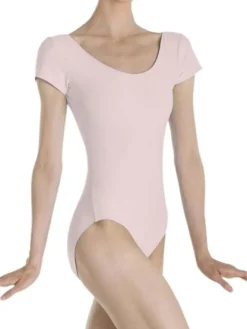 Dame Dansebutikken Balletdragter Damer-Dragt med korte ærmer i lyserød fra Wear Moi