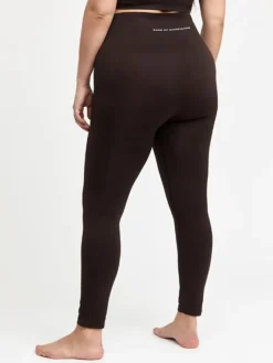 Dansebutikken Pilates Bukser/leggings|Yogabukser-Drop of mindfulness mørkbrune seamless leggings