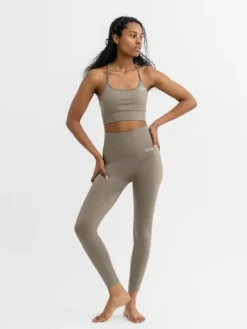 Dansebutikken Pilates Bukser/leggings|Yogabukser-Drop of mindfulness salvie grønne seamless leggings