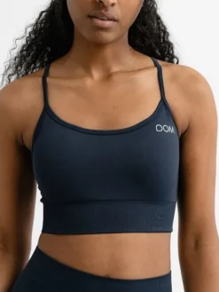 Dame Dansebutikken Yogatoppe|Overdele Damer-Drop of mindfulness seamless sports top mørkeblå