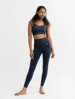 Dame Dansebutikken Yogatoppe|Overdele Damer-Drop of mindfulness seamless sports top mørkeblå