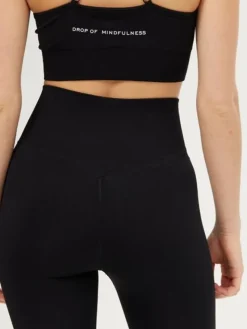 Dansebutikken Pilates Bukser/leggings|Yogabukser-Drop of mindfulness seamless leggings i sort
