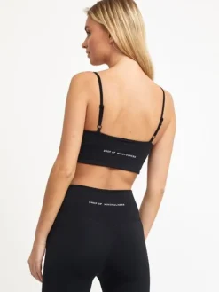 Dame Dansebutikken Pilates Overdele|Yogatoppe-Drop of Mindfulness Thea sports-bh i mat sort