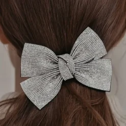 Dansebutikken Hår Accessories-Flot hårsløjfe med sølv sten