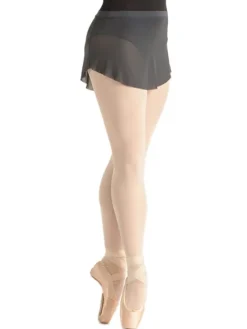 Dame Dansebutikken Ballet Underdele Damer-Flot kort grå balletskørt fra BalletRosa