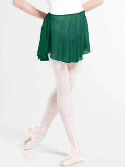 Dame Dansebutikken Ballet Underdele Damer-Flot mørkegrønt pull-on skørt fra WearMoi