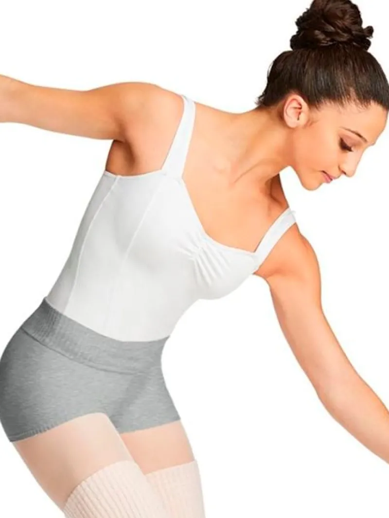 Dame Dansebutikken Ballet Strik Damer|Ballet Underdele Damer-Grå strik balletshorts til teen og damer Capezio