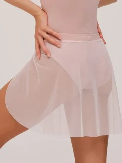 Dame Dansebutikken Ballet Underdele Damer-Grishko tea rosa pull on faux wrap skørt