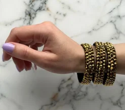 Dansebutikken Smykker Til Dans-Guld rhinsten armbånd