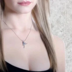 Børn Dansebutikken Andet Til Ballet|Balletting Børn-Halskæde i sølv med balletdanser vedhæng Mikelart