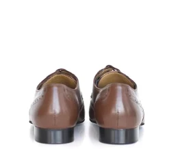 Dansebutikken Tangosko Herrer|Salsasko Herrer-Herre dansesko cognac farvet skind Werner Kern