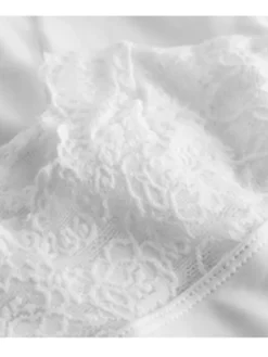 Dame Dansebutikken Balletdragter Damer|Dansebody Damer-Hvid dragt med blonde foroven So Danca