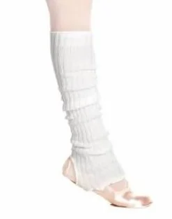 Dansebutikken Benvarmere Til Gymnastik|Benvarmere Til Ballet-Hvide benvarmere til ballet og dans - 60 CM
