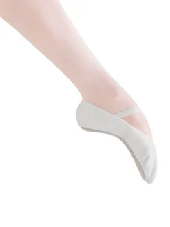 Dansebutikken Balletsko Bløde-Hvide bløde balletsko i skind med fuldsål Bloch