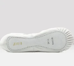 Dansebutikken Balletsko Bløde-Hvide bløde balletsko i skind med fuldsål Bloch