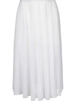 Dame Dansebutikken Skørter Til Skøjteløb|Ballet Underdele Damer-Hvidt langt pull on mesh skørt fra Mara Dancewear