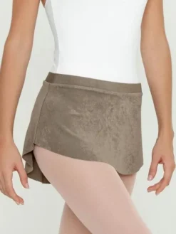 Dame Dansebutikken Skørter Til Skøjteløb|Ballet Underdele Damer-Kaffefarvet pull on skørt fra Bullet Pointe