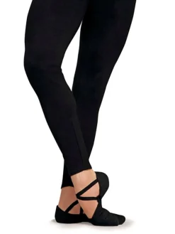 Dansebutikken Balletsko Bløde-Kanvas herre ballet springsko Capezio - sort