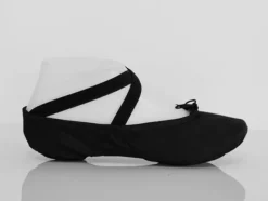 Dansebutikken Balletsko Bløde-Kanvas sort softballetsko/springsko Wear Moi