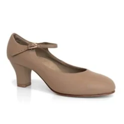 Dame Dansebutikken Andre Sko Ballet/moderne Dans|Karatersko-Karakter dansesko i beige blødt skind