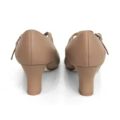 Dame Dansebutikken Andre Sko Ballet/moderne Dans|Karatersko-Karakter dansesko i beige blødt skind