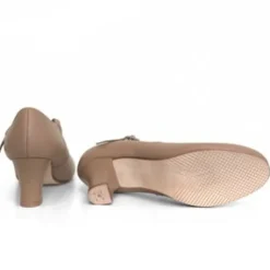 Dame Dansebutikken Andre Sko Ballet/moderne Dans|Karatersko-Karakter dansesko i beige blødt skind