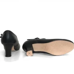 Dame Dansebutikken Andre Sko Ballet/moderne Dans|Karatersko-Karakter dansesko i sort blød skind