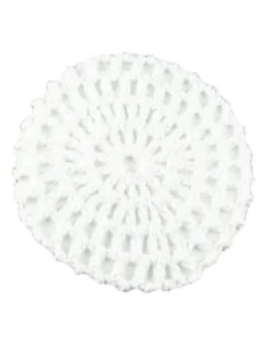 Dansebutikken Gymnastik Hårtilbehør|Hårtilbehør Til Ballet-Katz dance hårnet i hæklet strik hvid