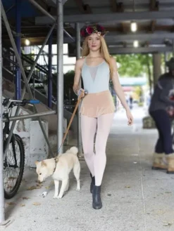 Dame Dansebutikken Skørter Til Skøjteløb|Ballet Underdele Damer-Lattefarvet pull on skørt fra Bullet Pointe